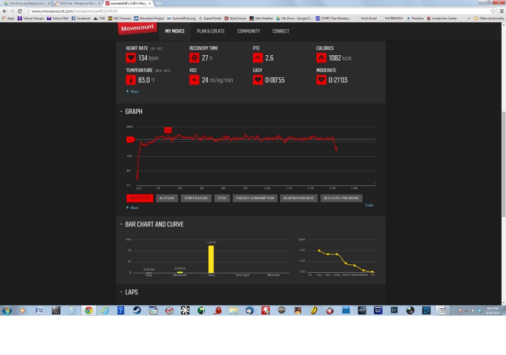 Data Capture from a stair stepper work out