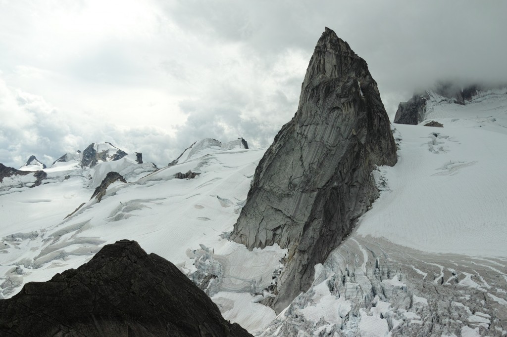 Pigeon Spire, from the rappels off of Snowpatch's summit